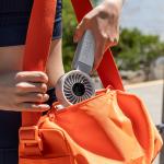 Ventilator portabil Jisulife Life7, 5W, Flue aer 5.1m/s, 3600 mAh, Autonomie 13h, 5 viteze, USB-C, Gri 18 - lerato.ro