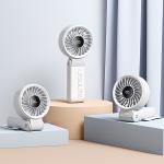 Ventilator portabil Jisulife Life7, 5W, Flue aer 5.1m/s, 3600 mAh, Autonomie 13h, 5 viteze, USB-C, Gri 6 - lerato.ro