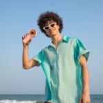 Ventilator portabil Jisulife Life4, 5W, Flue aer 5.2m/s, 3600 mAh, Autonomie 13h, 5 viteze, USB-C, Roz 12 - lerato.ro