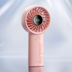 Ventilator portabil Jisulife Life4, 5W, Flue aer 5.2m/s, 3600 mAh, Autonomie 13h, 5 viteze, USB-C, Roz 9 - lerato.ro