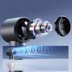 Ventilator portabil Jisulife Pro1 S, 8.5W, Flue aer 9m/s, 5000 mAh, Autonomie 15h, 100 viteze, USB-C, Dark Grey 7 - lerato.ro