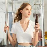 Ventilator portabil 3-in-1 Jisulife Life8 Plus, 1.2W, Flue aer 3m/s, 4500 mAh, Autonomie 46h, 3 viteze, USB-C, Functie powerbank si lanterna, Maro 12 - lerato.ro