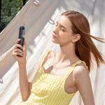 Ventilator portabil 3-in-1 Jisulife Life8, 0.8W, Flue aer 1.9m/s, 2000 mAh, Autonomie 21h, 2 viteze, USB-C, Functie powerbank si lanterna, Albastru 9 - lerato.ro