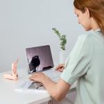 Ventilator portabil 3-in-1 Jisulife Life8, 0.8W, Flue aer 1.9m/s, 2000 mAh, Autonomie 21h, 2 viteze, USB-C, Functie powerbank si lanterna, Roz 4 - lerato.ro