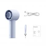 Ventilator portabil Jisulife 10, 3.3W, Flue aer 5.7m/s, 4000 mAh, Autonomie 25h, 5 viteze, USB-C, Albastru 3 - lerato.ro
