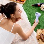 Ventilator portabil Jisulife 10, 3.3W, Flue aer 5.7m/s, 4000 mAh, Autonomie 25h, 5 viteze, USB-C, Albastru 13 - lerato.ro