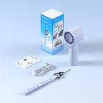 Ventilator portabil Jisulife 10, 3.3W, Flue aer 5.7m/s, 4000 mAh, Autonomie 25h, 5 viteze, USB-C, Albastru 20 - lerato.ro