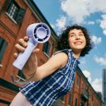 Ventilator portabil Jisulife 10, 3.3W, Flue aer 5.7m/s, 4000 mAh, Autonomie 25h, 5 viteze, USB-C, Albastru 5 - lerato.ro