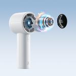 Ventilator portabil Jisulife 10S, 3.3W, Flue aer 5.7m/s, 5000 mAh, Autonomie 30h, 5 viteze, USB-C, Gri 6 - lerato.ro