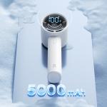 Ventilator portabil Jisulife 10S, 3.3W, Flue aer 5.7m/s, 5000 mAh, Autonomie 30h, 5 viteze, USB-C, Gri 9 - lerato.ro