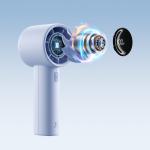 Ventilator portabil Jisulife 10S, 3.3W, Flue aer 5.7m/s, 5000 mAh, Autonomie 30h, 5 viteze, USB-C, Albastru 4 - lerato.ro