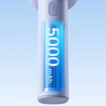 Ventilator portabil Jisulife 10S, 3.3W, Flue aer 5.7m/s, 5000 mAh, Autonomie 30h, 5 viteze, USB-C, Albastru 5 - lerato.ro