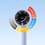 Ventilator portabil Jisulife 10S, 3.3W, Flue aer 5.7m/s, 5000 mAh, Autonomie 30h, 5 viteze, USB-C, Albastru 8 - lerato.ro