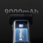 Ventilator portabil Jisulife Ultra2, 28.75W, Flue aer 16.6m/s, 9000 mAh, Autonomie 26h, 100 viteze, USB-C, Gri 10 - lerato.ro