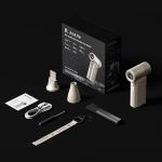 Ventilator portabil Jisulife Ultra2, 28.75W, Flue aer 16.6m/s, 9000 mAh, Autonomie 26h, 100 viteze, USB-C, Maro 15 - lerato.ro