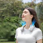 Ventilator portabil pentru gat Jisulife Neck Fan 3, 5.5W, Flue aer 3.5m/s, 4000 mAh, Autonomie 13.5h, 5 viteze, USB-C, Gri 11 - lerato.ro