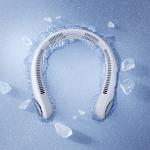 Ventilator portabil pentru gat Jisulife Neck Fan 4, 5.5W, Flue aer 3.5m/s, 5000 mAh, Autonomie 16h, 5 viteze, USB-C, Gri 3 - lerato.ro