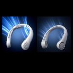 Ventilator portabil pentru gat Jisulife Neck Fan 4, 5.5W, Flue aer 3.5m/s, 5000 mAh, Autonomie 16h, 5 viteze, USB-C, Gri 9 - lerato.ro