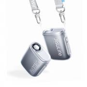 Ventilator portabil pentru gat cu lanyard Jisulife Neck Fan 5, 3.3W, Flux aer 8.5m/s, 4500 mAh, Autonomie 16h, 100 viteze, USB-C, Negru