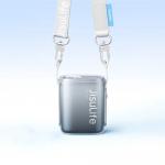 Ventilator portabil pentru gat cu lanyard Jisulife Neck Fan 5, 3.3W, Flux aer 8.5m/s, 4500 mAh, Autonomie 16h, 100 viteze, USB-C, Negru 3 - lerato.ro