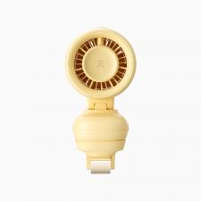 Aparate climatizare, Ventilator portabil Jisulife Stroller Fan 4, Putere 4.2W, Flux aer 4.8m/s, 5000 mAh, Autonomie 38h, Clip metalic pentru prindere, USB-C, Galben, lerato.ro