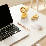 Ventilator portabil Jisulife Stroller Fan 4, Putere 4.2W, Flux aer 4.8m/s, 5000 mAh, Autonomie 38h, Clip metalic pentru prindere, USB-C, Galben 17 - lerato.ro