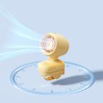 Ventilator portabil Jisulife Stroller Fan 4, Putere 4.2W, Flux aer 4.8m/s, 5000 mAh, Autonomie 38h, Clip metalic pentru prindere, USB-C, Galben 11 - lerato.ro