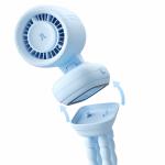 Ventilator portabil Jisulife Stroller Fan 4, Putere 4.2W, Flux aer 4.8m/s, 5000 mAh, Autonomie 38h, Trepied flexibil pentru prindere, USB-C, Albastru 19 - lerato.ro