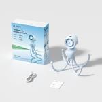 Ventilator portabil Jisulife Stroller Fan 4, Putere 4.2W, Flux aer 4.8m/s, 5000 mAh, Autonomie 38h, Trepied flexibil pentru prindere, USB-C, Albastru 11 - lerato.ro