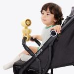 Ventilator portabil Jisulife Stroller Fan 4, Putere 4.2W, Flux aer 4.8m/s, 5000 mAh, Autonomie 38h, Trepied flexibil pentru prindere, USB-C, Galben 23 - lerato.ro