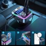 Transmitator FM auto Joyroom JR-CL16, 1x USB, 1x USB-C, 48W, Bluetooth 5.3, Negru 5 - lerato.ro