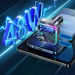 Transmitator FM auto Joyroom JR-CL16, 1x USB, 1x USB-C, 48W, Bluetooth 5.3, Negru 4 - lerato.ro