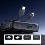 Baterie externa Joyroom JR-PBF19, 10000 mAh, 22.5W, USB/USB-C, Cablu USB-C si Lightning, Negru 12 - lerato.ro