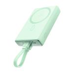 Baterie externa Joyroom JR-PBM01, 10000 mAh, USB-C/Lightning, PD 20W, Wireless 15W, Cabluri USB-C si Lightning, Verde 2 - lerato.ro
