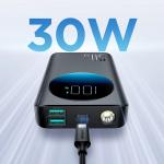 Baterie externa Joyroom JR-PBF01, 10000 mAh, 30W, USB/USB-C, Negru 6 - lerato.ro