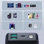 Baterie externa Joyroom JR-PBF03, 30000 mAh, 30W, USB/USB-C, Cablu USB-C 25cm inclus, Negru 5 - lerato.ro