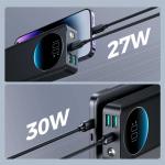 Baterie externa Joyroom JR-PBF03, 30000 mAh, 30W, USB/USB-C, Cablu USB-C 25cm inclus, Negru 13 - lerato.ro