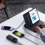 Baterie externa Joyroom JR-PBF03, 30000 mAh, 30W, USB/USB-C, Cablu USB-C 25cm inclus, Negru 3 - lerato.ro