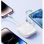 Baterie externa 10000 mAh Joyroom JR-L002 Jelly Powerbank, 22.5W, USB-C, USB, Cablu USB-C integrat, Alb 6 - lerato.ro