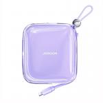 Baterie externa 10000 mAh Joyroom JR-L003 Jelly Powerbank, 22.5W, USB-C, USB, Cablu Lightning integrat, Mov 2 - lerato.ro