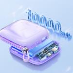 Baterie externa 10000 mAh Joyroom JR-L003 Jelly Powerbank, 22.5W, USB-C, USB, Cablu Lightning integrat, Mov 8 - lerato.ro