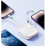 Baterie externa 10000 mAh Joyroom JR-L003 Jelly Powerbank, 22.5W, USB-C, USB, Cablu Lightning integrat, Alb 10 - lerato.ro