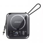 Baterie externa magnetica 10000 mAh Joyroom JR-L006 Icy Powerbank, 22.5W, USB-C, USB, Incarcare wireless, Cablu USB-C integrat, Negru 2 - lerato.ro