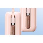 Baterie externa 10000 mAh Joyroom JR-L013 Colorful Powerbank, 12W, USB-C, Cablu incorporat USB-C/Lightning, Roz 5 - lerato.ro