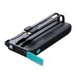 Baterie externa portabila Joyroom JR-L017, 10000 mAh, 22.5W, USB/USB-C, Cabluri USB-C/Lightning integrate, Functie lanterna, Negru 3 - lerato.ro