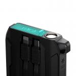 Baterie externa portabila Joyroom JR-L017, 10000 mAh, 22.5W, USB/USB-C, Cabluri USB-C/Lightning integrate, Functie lanterna, Negru 12 - lerato.ro