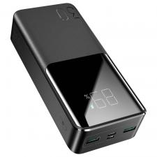 Baterie externa portabila Joyroom JR-QP193 30000 mAh, 22.5W, 4 Porturi, Display LED, Cablu USB-C inclus, Negru