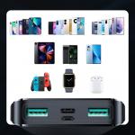Baterie externa portabila Joyroom JR-T013, 10000 mAh, 4 Porturi, Afisaj, Quick Charge 3.0, 15W, Cablu USB-C inclus, Negru 9 - lerato.ro