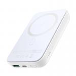 Baterie externa 10000 mAh Joyroom PowerBank JR-W020, PD 20W, Incarcator wireless magnetic Qi 15W pentru iPhone compatibil cu MagSafe, Alb 2 - lerato.ro