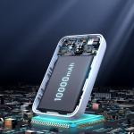 Baterie externa 10000 mAh Joyroom PowerBank JR-W020, PD 20W, Incarcator wireless magnetic Qi 15W pentru iPhone compatibil cu MagSafe, Alb 10 - lerato.ro